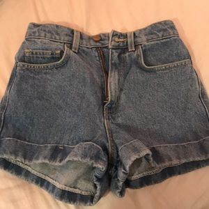 Denim shorts - highwaisted